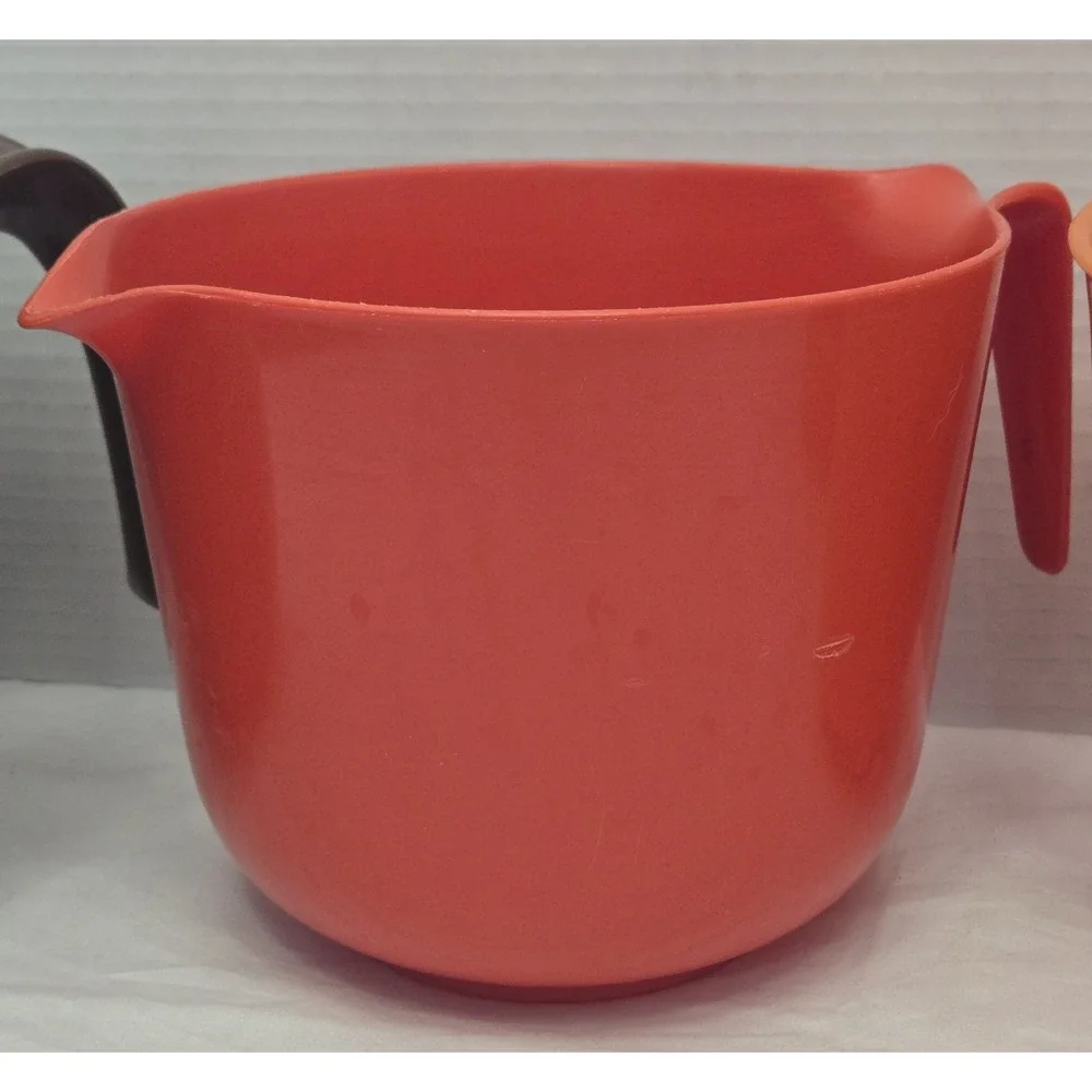 Vtg Rubbermaid Grip-N-Mix Nesting Bowls Lot 4 Autumn Gradient 70s 2663 2661 3504